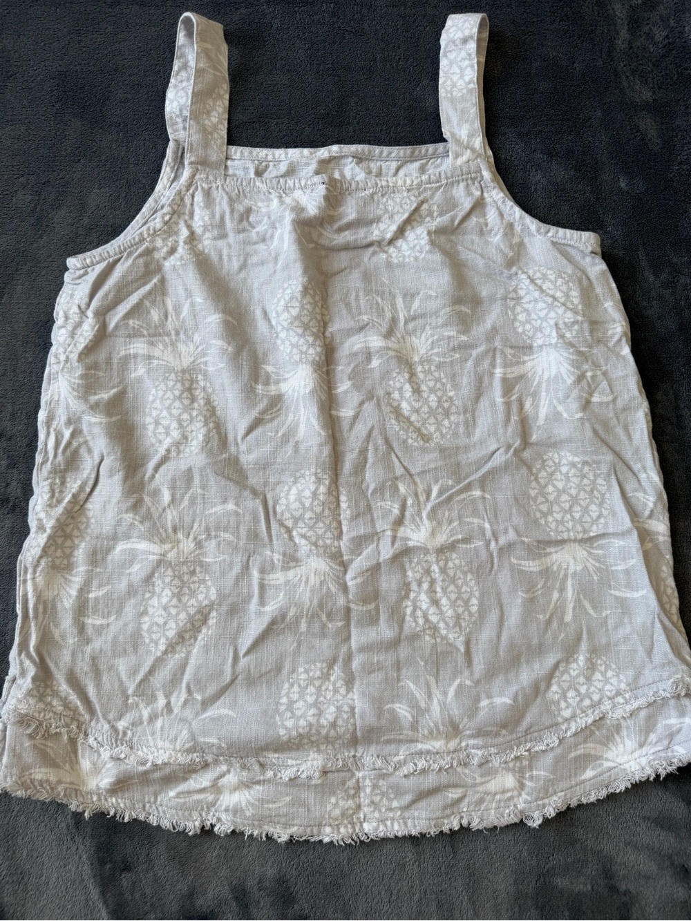 CHARLIE B White Pineapple Jacquard Women’s Blouse Small.